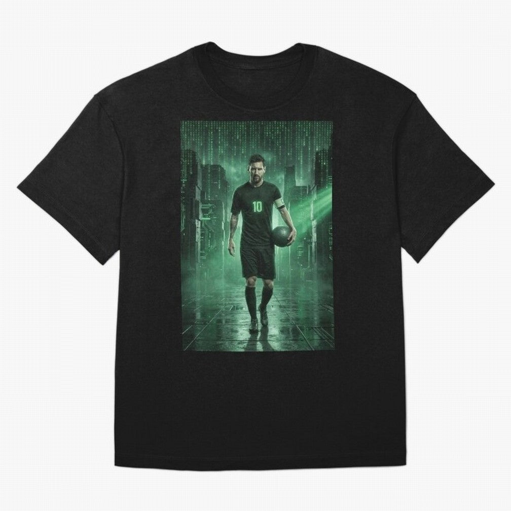 The Legend Lionel Messi Inside The Matrix Realm (Version 2) Classic T-Shirt Bring a Champion Mindset to FIFA World Cup 2026 Group Stage for Fans of Cristiano Ronaldo and Brazil, Portugal and Argentina, Bringing Football Festival Excitement, Trophy
