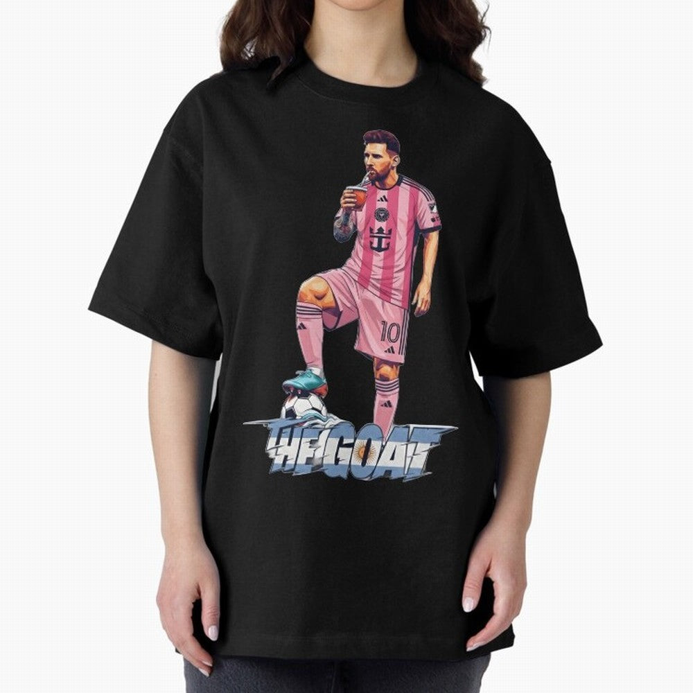Messi Drawing Style Drinking Mate ¨C The Goat Design - Inter Miami Classic T-Shirt Unlock Match Day Hype around FIFA World Cup 2026 USA Canada Mexico, Mbappe, Argentina, France and Brazil, Match Day Excitement, Supporter Culture, Golden Goals and