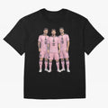 Messi, De Paul and Suarez Inter Miami artistic style ¨C MLS Soccer Oversized T-Shirt Celebrate Fan Favorites in FIFA World Cup 2026 Capturing Mbappe, Argentina Energy, Champion Mindset, Group Stage Buzz, Knockout Tension and Passionate Fan Culture;