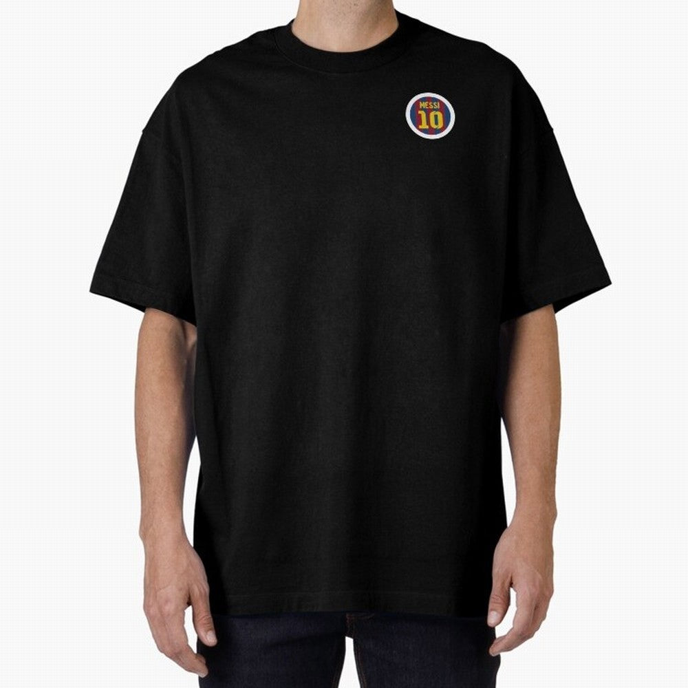The goat, Lionel Messi Barcelona 10 Oversized T-Shirt Honor the Football Icons of the FIFA World Cup 2026 USA Canada Mexico Journey through Messi Highlights, Brazil Pride, Stadium Chants, National Pride, Trophy Dreams and Unforgettable Football