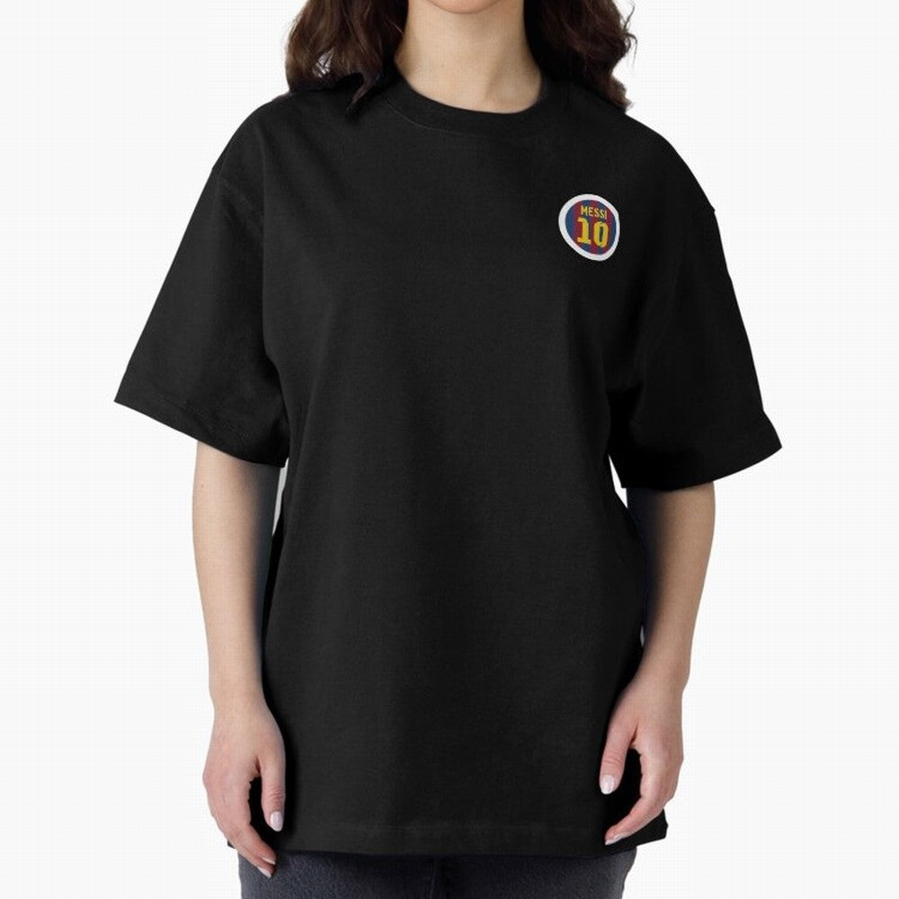 The goat, Lionel Messi Barcelona 10 Oversized T-Shirt Honor the Football Icons of the FIFA World Cup 2026 USA Canada Mexico Journey through Messi Highlights, Brazil Pride, Stadium Chants, National Pride, Trophy Dreams and Unforgettable Football