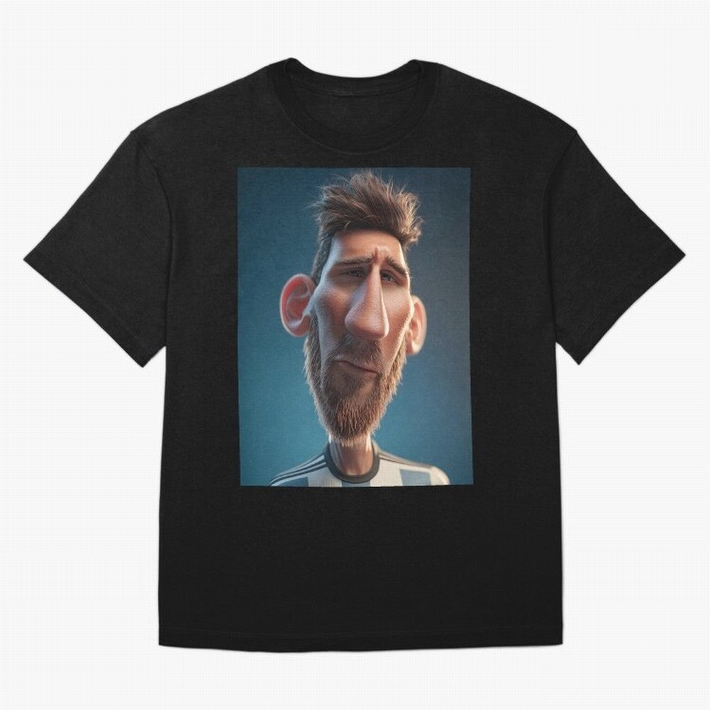 Lionel Messi Funny Soccer Cartoon Football Star Oversized T-Shirt Bring Champion Energy into Match Day Hype around FIFA World Cup 2026 Group Stage, Mbappe and Neymar, Portugal, Soccer Culture, Superstar Moments, National Team Dreams and Competitive
