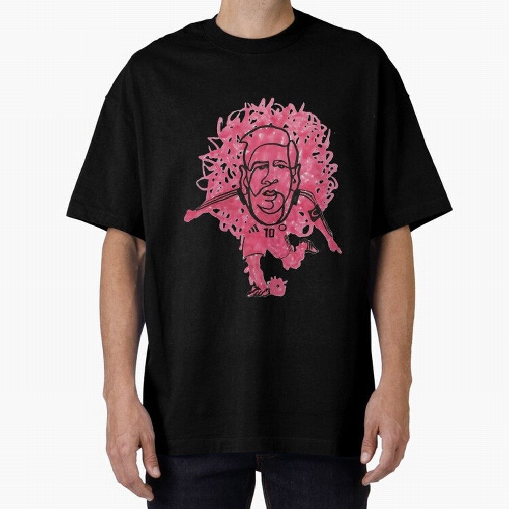 Mr Messi Oversized T-Shirt Bring Bold Fan Energy to Global Football Passion for FIFA World Cup 2026, Highlighting CR7 and Messi, France and Portugal, Supporter Pride, Iconic Celebrations, Legendary Names and Global Match Day Energy; Perfect for