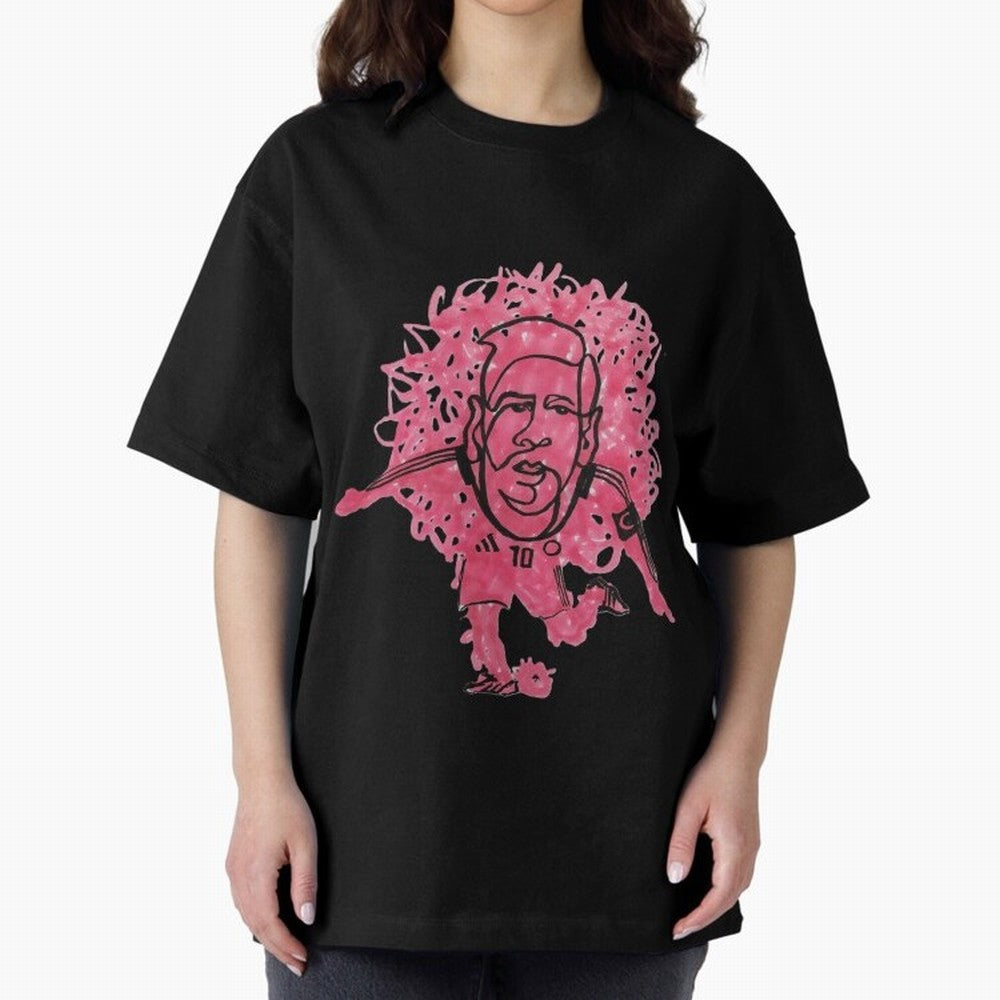Mr Messi Oversized T-Shirt Bring Bold Fan Energy to Global Football Passion for FIFA World Cup 2026, Highlighting CR7 and Messi, France and Portugal, Supporter Pride, Iconic Celebrations, Legendary Names and Global Match Day Energy; Perfect for