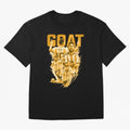 GOLD GOAT Lionel Messi watercolor illustration Oversized T-Shirt Bring a Champion Mindset to Global Football Passion for FIFA World Cup 2026 USA Canada Mexico, Inspired by CR7, England and Germany, Championship Spirit, Famous Goals, Roaring Crowds