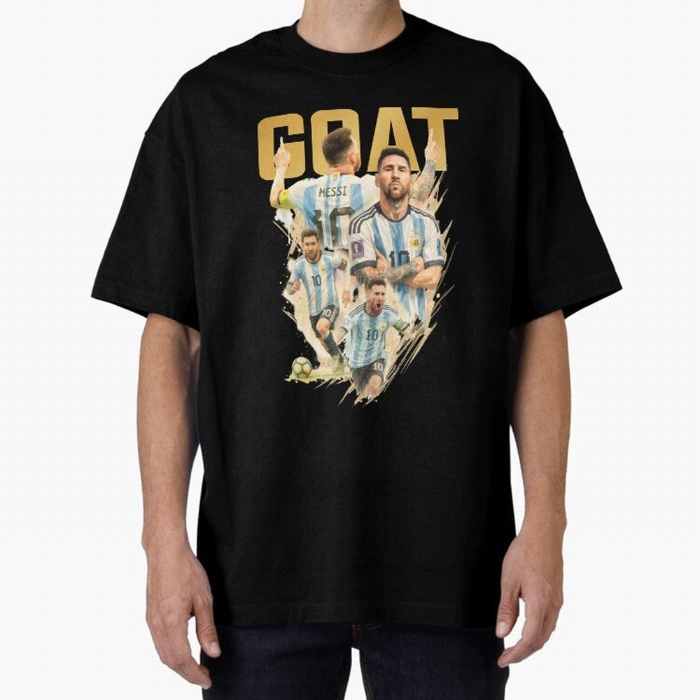 GOAT Lionel Messi watercolor illustration Oversized T-Shirt Bring Stadium Energy to FIFA World Cup 2026 Group Stage Spirit, Built around Argentina, France and Brazil, Messi, Football History, Final Match Energy, Crowd Noise and Once in a Lifetime