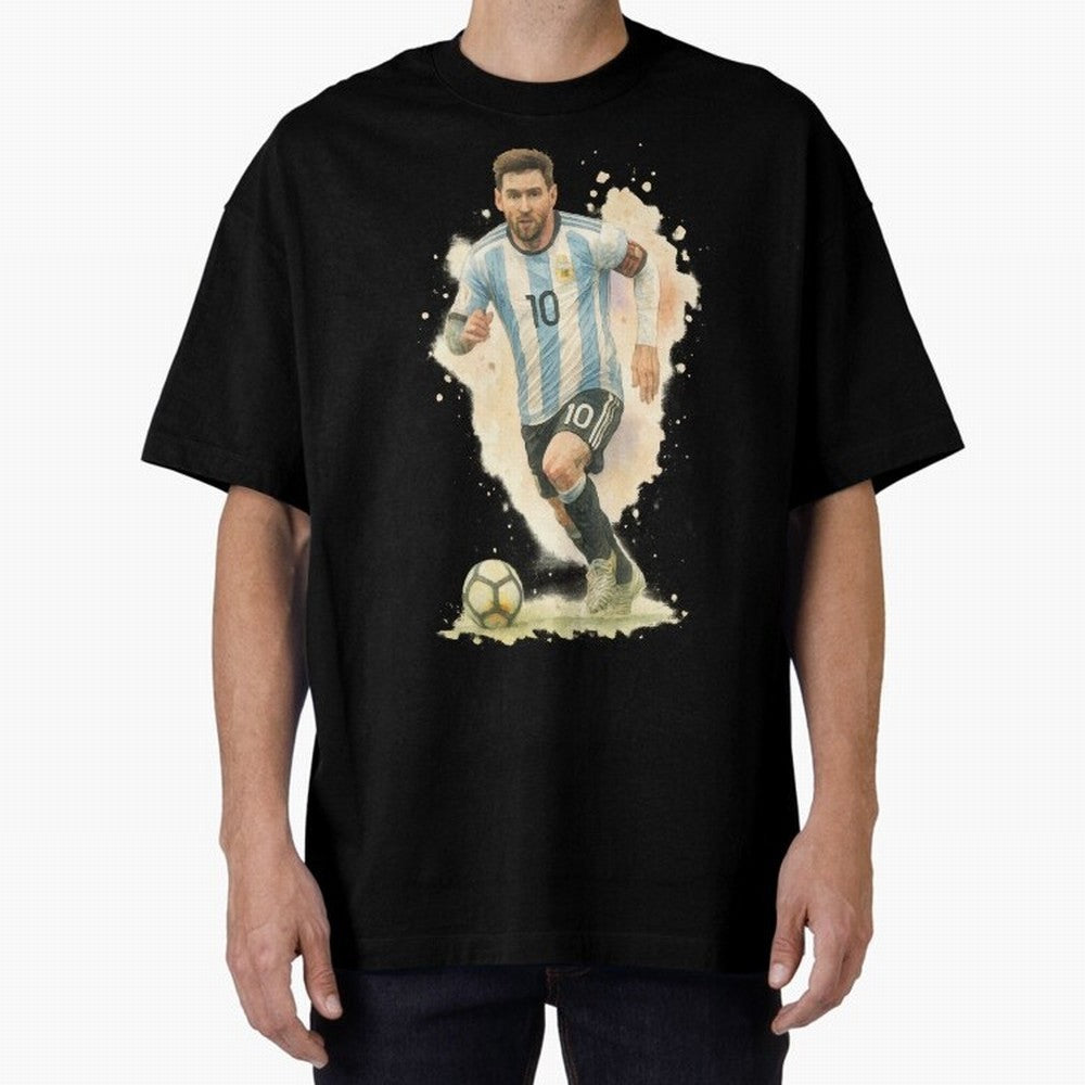 skills Lionel Messi watercolor illustration Classic T-Shirt Celebrate Golden Goal Energy in Global Football Passion for FIFA World Cup 2026 Group Stage, Made for Messi, England, Stadium Chants, National Pride, Trophy Dreams and Unforgettable