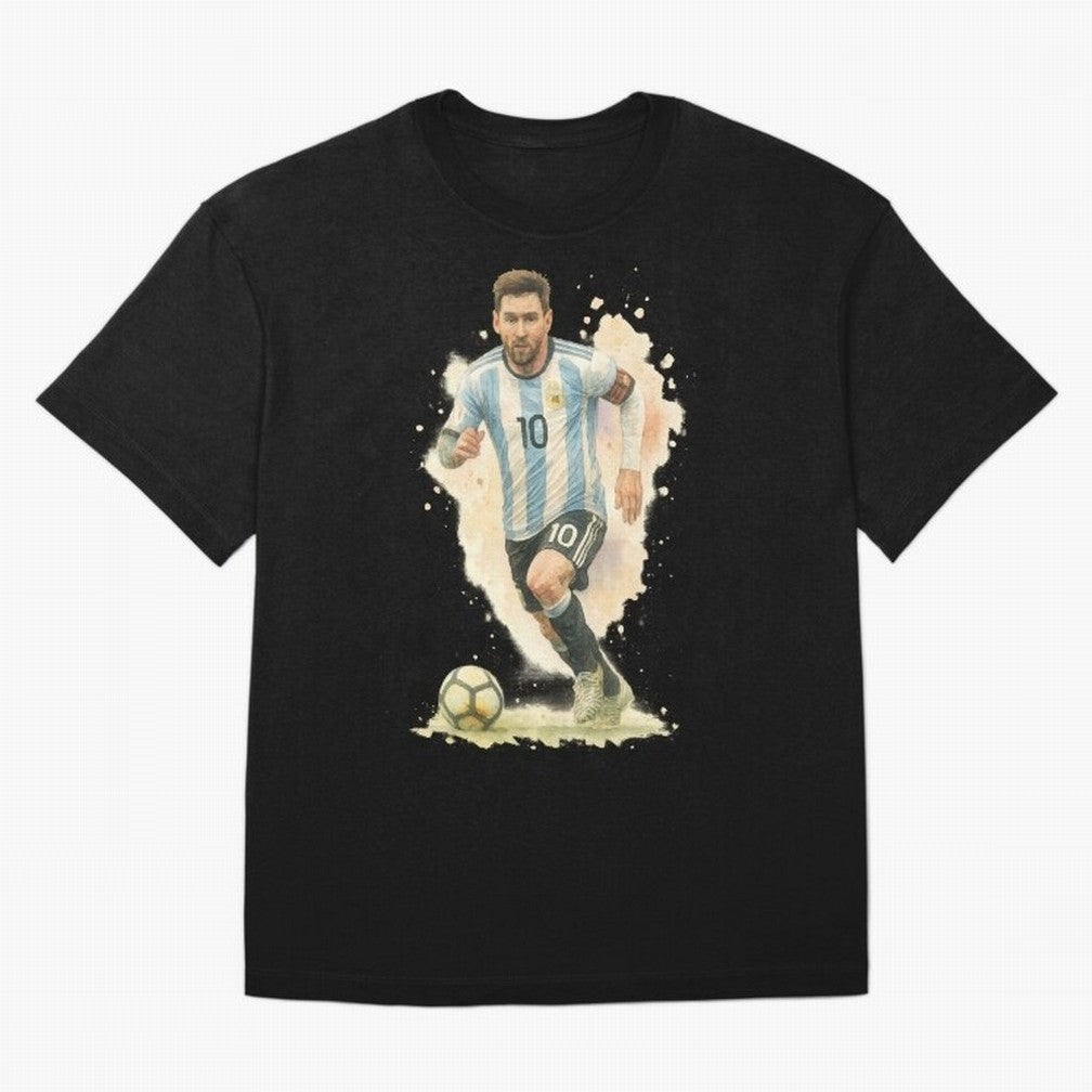skills Lionel Messi watercolor illustration Classic T-Shirt Celebrate Golden Goal Energy in Global Football Passion for FIFA World Cup 2026 Group Stage, Made for Messi, England, Stadium Chants, National Pride, Trophy Dreams and Unforgettable