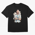 Lionel Messi watercolor illustration Classic T-Shirt Celebrate the Biggest Stage of FIFA World Cup 2026 USA Canada Mexico for Fans of Neymar and Netherlands, Bringing Championship Spirit, Famous Goals, Roaring Crowds and International Football