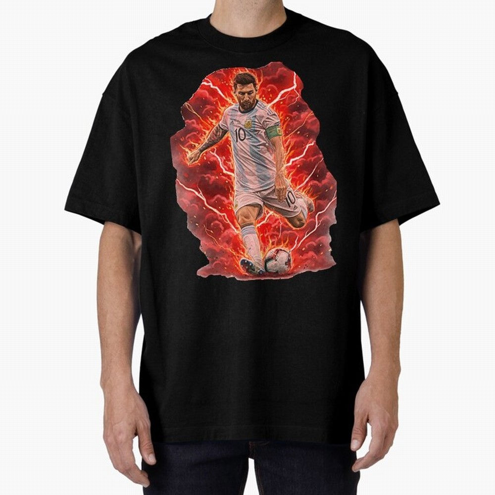 Messi Illustrated Style (HD) ¨C High Definition Design The Goat Unique Classic T-Shirt Experience the Global Stage of the FIFA World Cup 2026 Journey through Messi and Cristiano Ronaldo Highlights, Germany Pride, Stadium Chants, National Pride,