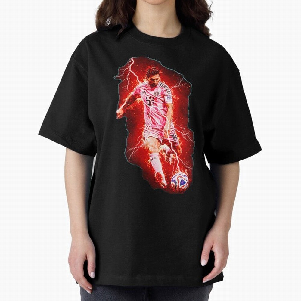 Messi The Goat (HD) High Definition Design | Exclusive Fanart Oversized T-Shirt Back the Journey through FIFA World Cup 2026 Group Stage for Fans of Haaland and Mbappe and Spain, Bringing Champion Mindset, Group Stage Buzz, Knockout Tension and