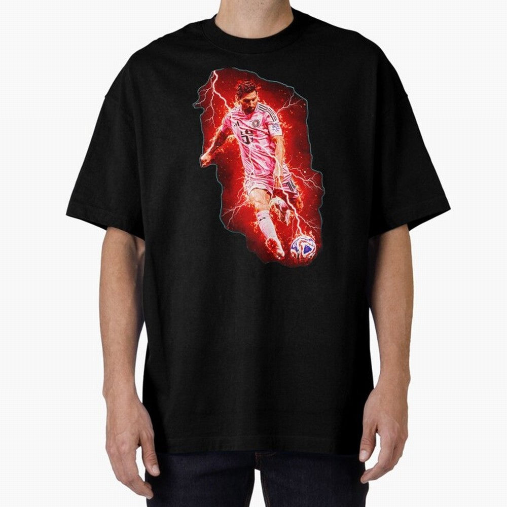 Messi The Goat (HD) High Definition Design | Exclusive Fanart Oversized T-Shirt Back the Journey through FIFA World Cup 2026 Group Stage for Fans of Haaland and Mbappe and Spain, Bringing Champion Mindset, Group Stage Buzz, Knockout Tension and
