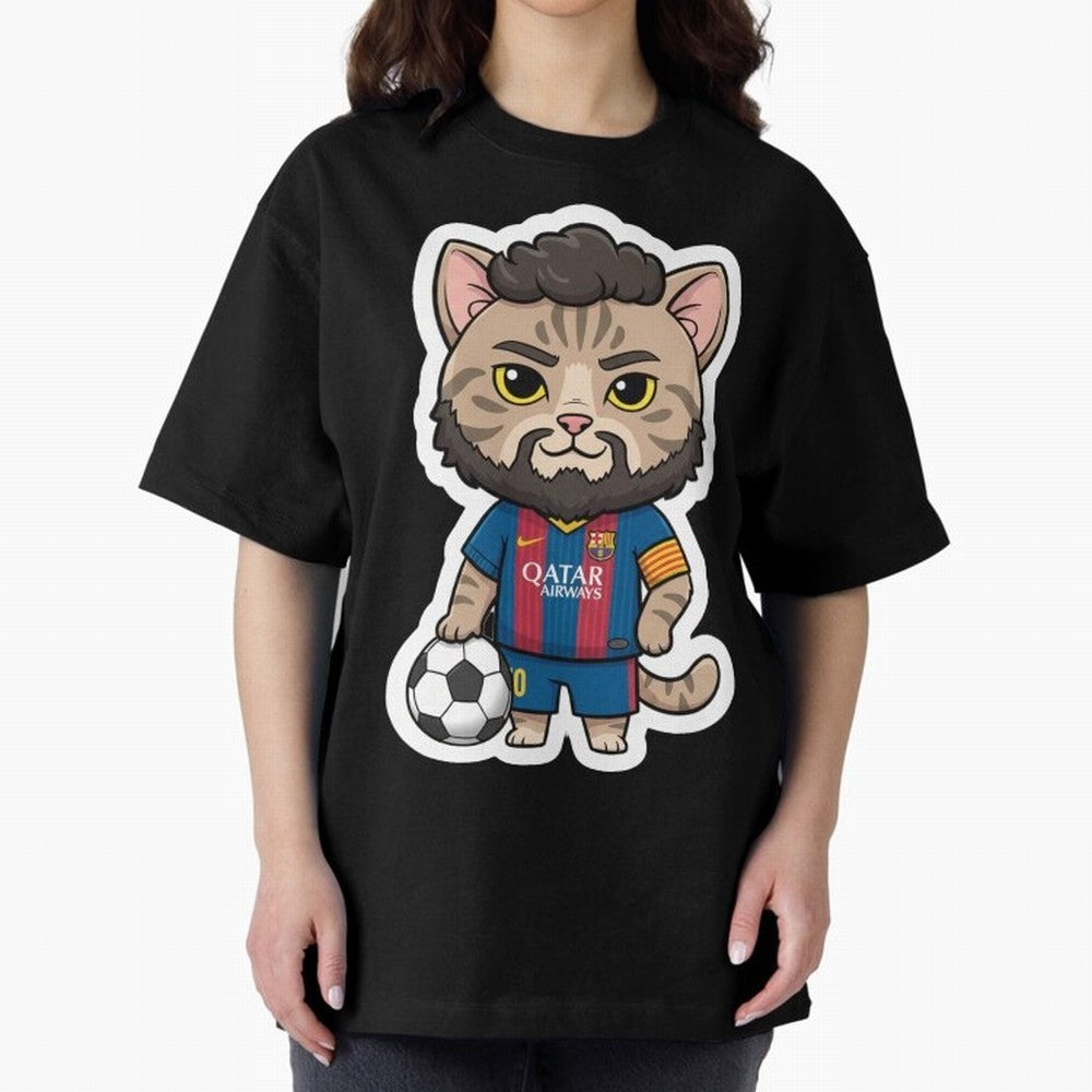 Fcb - Fc Barcelona | Cute Cat Messi with Jersey Barcelona Classic T-Shirt Make Memories around FIFA World Cup 2026 Group Stage for Fans of Haaland and Spain, Bringing Supporter Pride, Iconic Celebrations, Legendary Names and Global Match Day