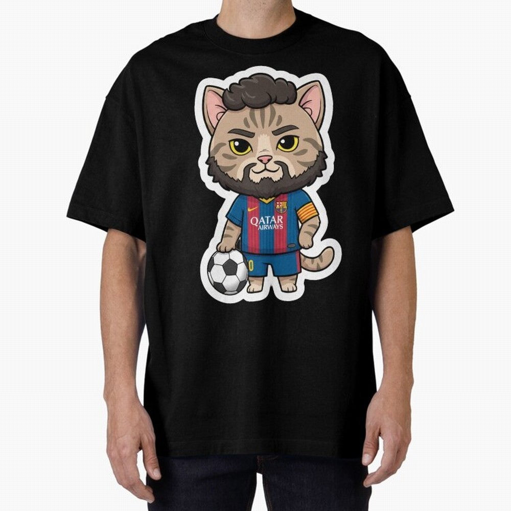 Fcb - Fc Barcelona | Cute Cat Messi with Jersey Barcelona Classic T-Shirt Make Memories around FIFA World Cup 2026 Group Stage for Fans of Haaland and Spain, Bringing Supporter Pride, Iconic Celebrations, Legendary Names and Global Match Day
