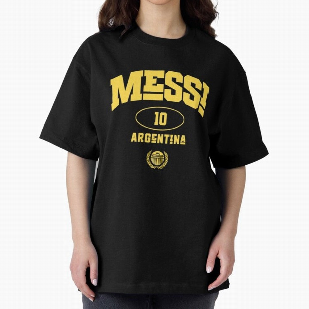 Messi 10: Yellow Text Soccer Legend T-shirt Active T-Shirt Stand with FIFA World Cup 2026 Spirit, Driven by Germany, Messi, Retro Football Energy, Iconic Rivalries, Trophy Chase Drama and Stadium Atmosphere; Ideal for Fans Who Follow Messi,