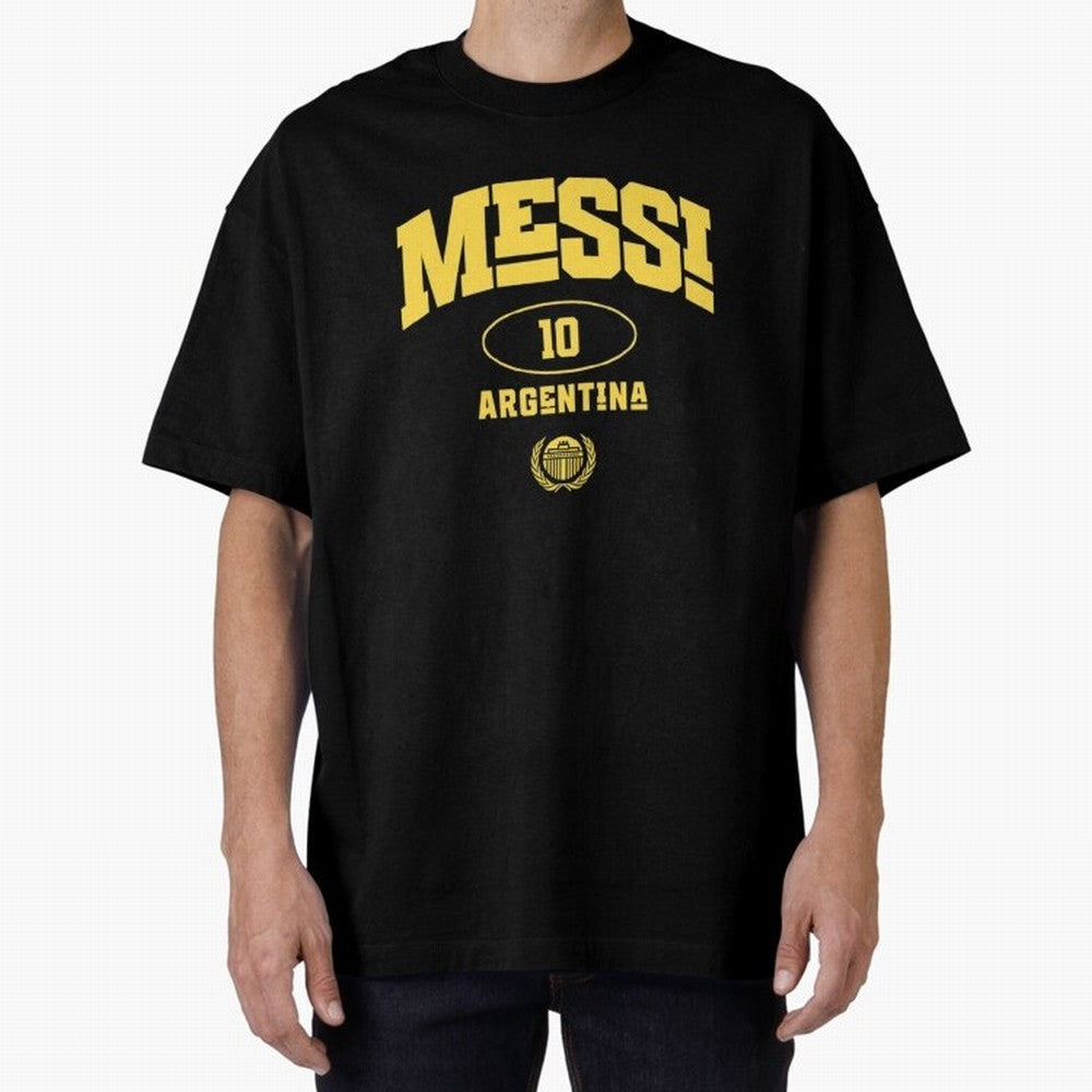 Messi 10: Yellow Text Soccer Legend T-shirt Active T-Shirt Stand with FIFA World Cup 2026 Spirit, Driven by Germany, Messi, Retro Football Energy, Iconic Rivalries, Trophy Chase Drama and Stadium Atmosphere; Ideal for Fans Who Follow Messi,