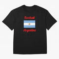 Argentina Football Flag ¨C Albiceleste Soccer Supporter Classic T-Shirt Celebrate National Team Dreams in Global Football Passion for FIFA World Cup 2026, Celebrating Haaland and Mbappe, France and Portugal, Stadium Memories, Football Loyalty,