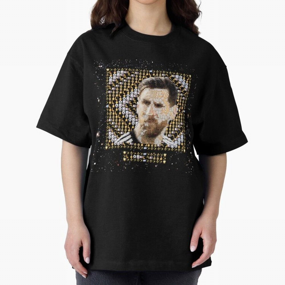 Goat Emojified Messi-Inspired Visual Tribute Essential T-Shirt Show Support during Global Football Passion for FIFA World Cup 2026 Group Stage, Driven by Messi, Neymar and Mbappe, Spain, Global Supporter Spirit, Legendary Goals, National Colors and