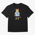 Lionel the Soccer Cat Oversized T-Shirt Support FIFA World Cup 2026 for Fans of Cristiano Ronaldo, Haaland and CR7 and Portugal, Bringing Football Passion, Legendary Performances, Festival Vibes and Supporter Community; Perfect for People Who Love