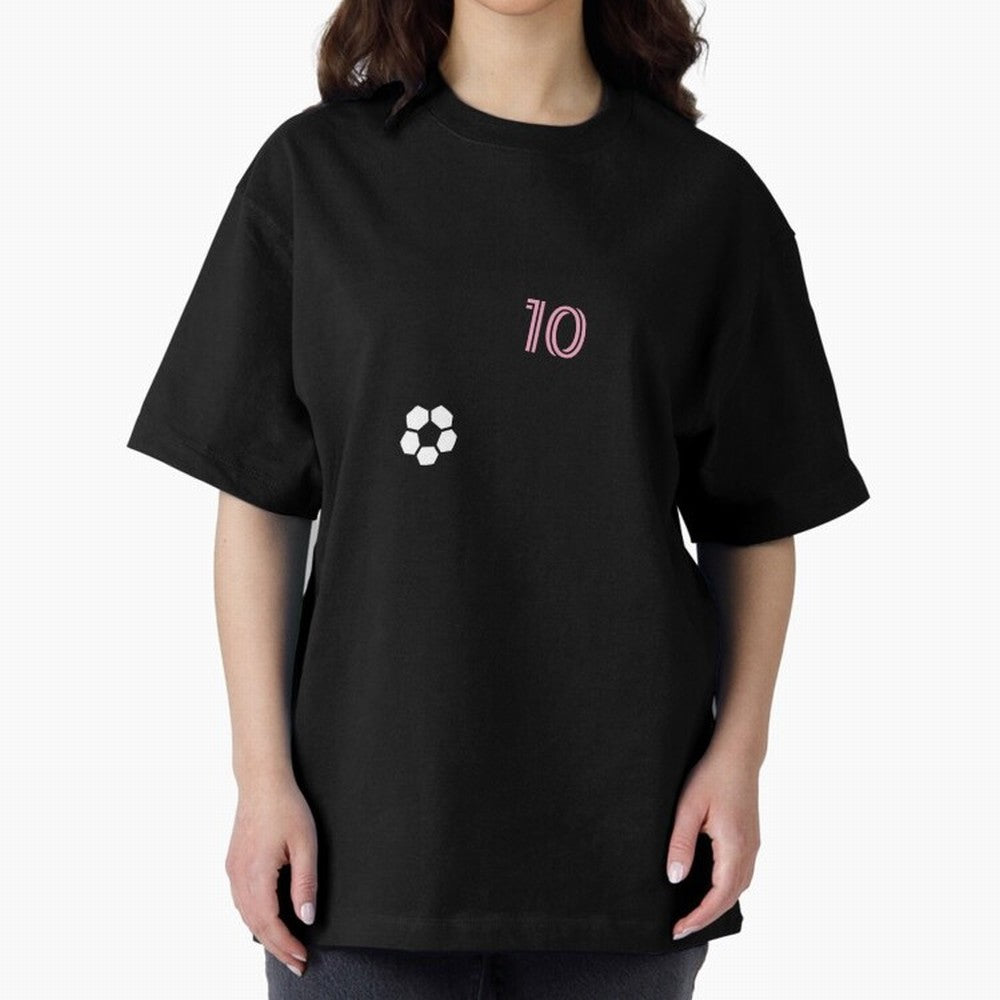 Messi Inter Miami Oversized T-Shirt Feel the Trophy Chase of Global Football Passion for FIFA World Cup 2026, Centered on Messi, Neymar and Mbappe, Brazil, Portugal and Argentina, Football Festival Excitement, Trophy Ambitions, Country Rivalries