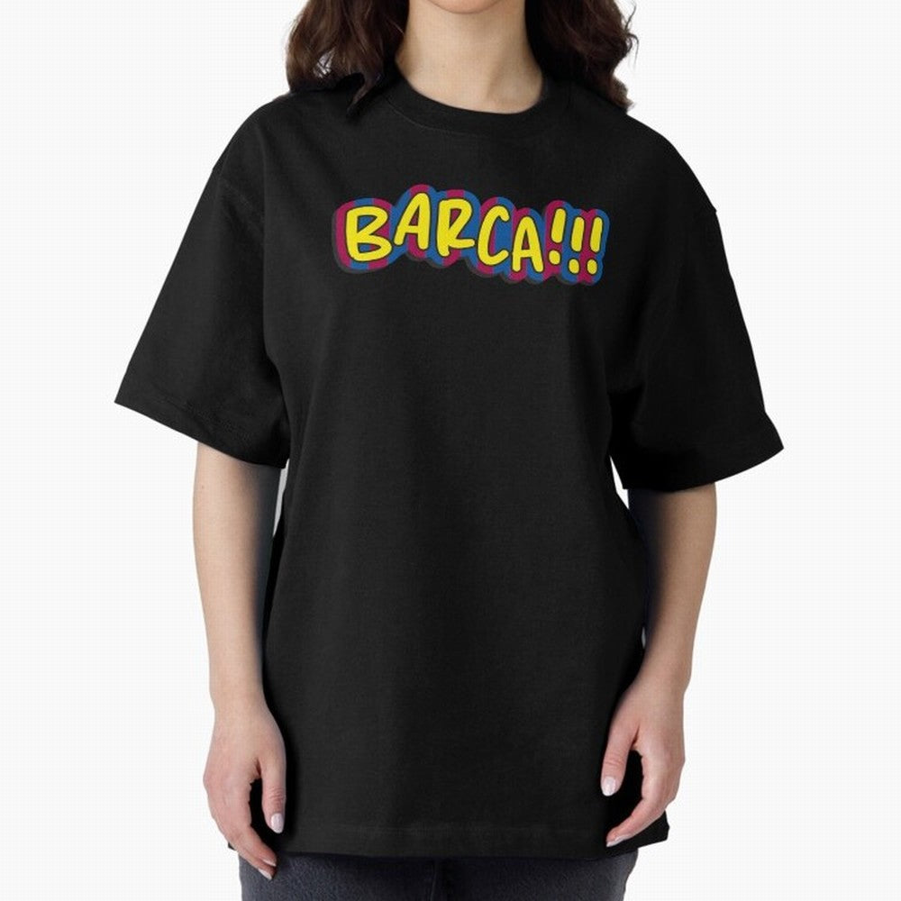 FC Barcelona Barca Oversized T-Shirt Embrace FIFA World Cup 2026 USA Canada Mexico Spirit, Highlighting Portugal, Spain and Germany, Mbappe, Football Passion, Legendary Performances, Festival Vibes and Supporter Community; Perfect for People Who