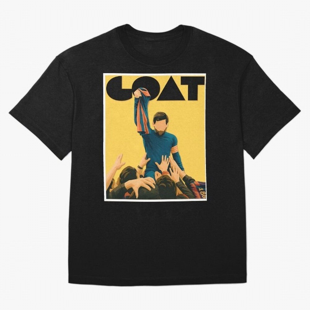 Lionel Messi Men's Football GOAT T-Shirt | Argentina Retro Vintage Messi Shirt Fan Gift Oversized T-Shirt Represent Fans Who Live for FIFA World Cup 2026 Group Stage Spirit, Filled with England, France and Netherlands, Cristiano Ronaldo, Tournament