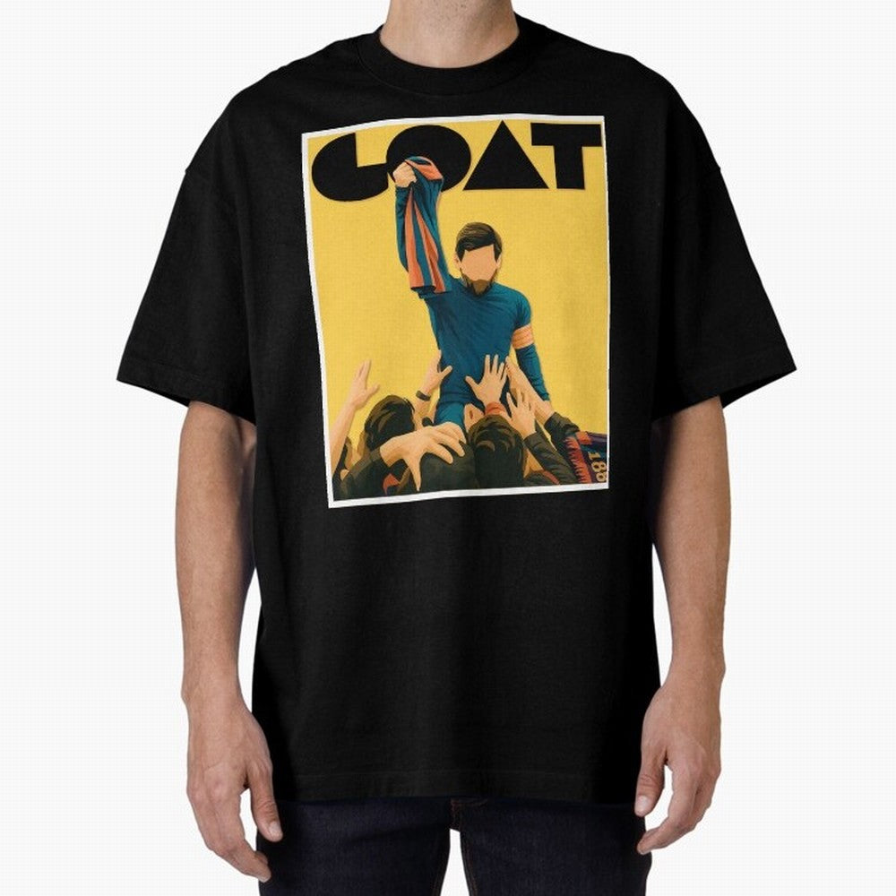 Lionel Messi Men's Football GOAT T-Shirt | Argentina Retro Vintage Messi Shirt Fan Gift Oversized T-Shirt Represent Fans Who Live for FIFA World Cup 2026 Group Stage Spirit, Filled with England, France and Netherlands, Cristiano Ronaldo, Tournament