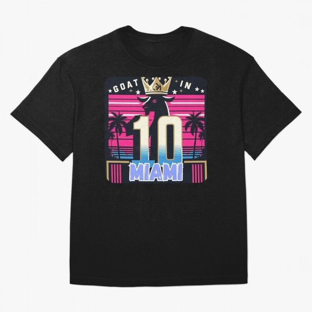 GOAT IN MIAMI | Messi Classic T-Shirt Join the FIFA World Cup 2026 Group Stage Journey through Mbappe and Neymar Highlights, Spain Pride, Football History, Final Match Energy, Crowd Noise and Once in a Lifetime Moments; Made for Collectors Who