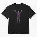 Leo Messi Celebration Sticker Oversized T-Shirt Feel the Heartbeat of Global Football Passion for FIFA World Cup 2026 Group Stage, Centered on CR7 and Messi, England, Football Festival Excitement, Trophy Ambitions, Country Rivalries and Star Player