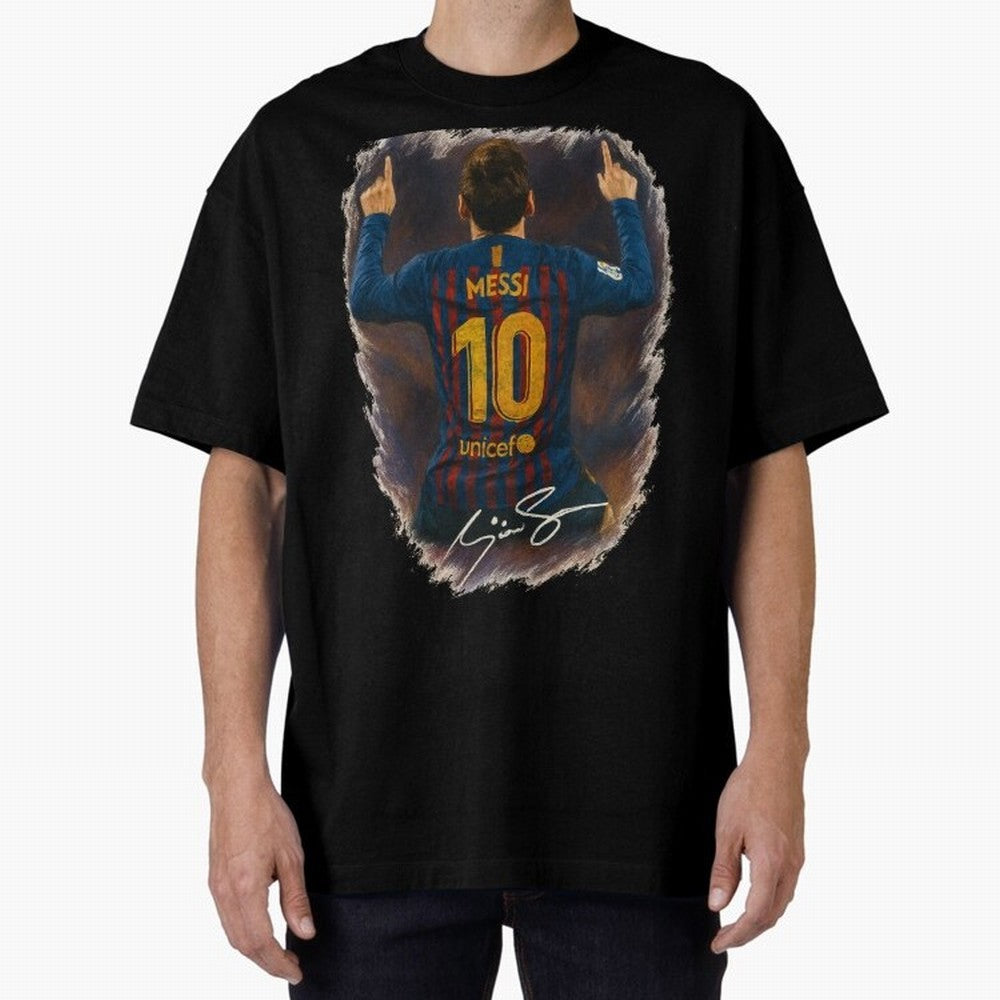 Lionel Messi Barcelona Tribute ¨C Iconic Number 10 Celebration Art Print Classic T-Shirt Support Global Football Passion for FIFA World Cup 2026, Featuring Cristiano Ronaldo, Spain and Netherlands, Soccer Culture, Superstar Moments, National Team