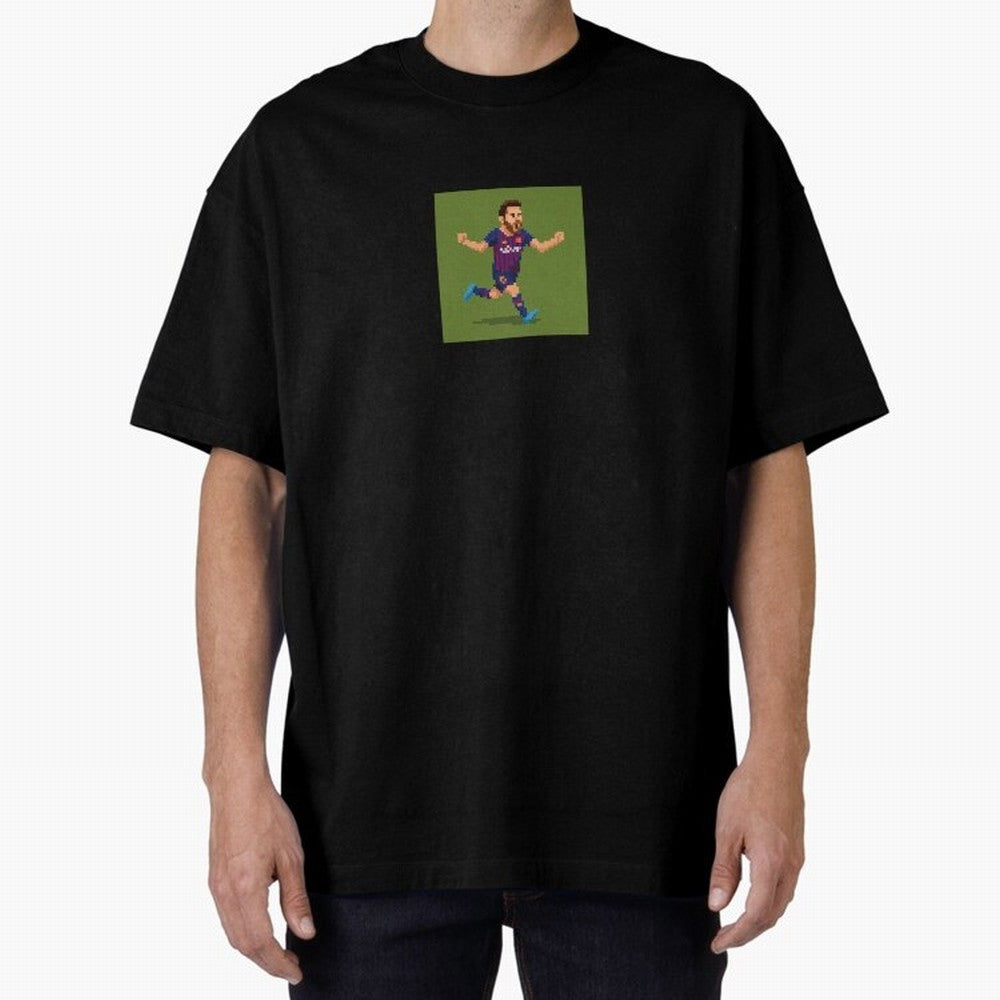 Lionel Messi Barcelona Pixel Art Tribute Classic T-Shirt Support the Legends of the FIFA World Cup 2026 USA Canada Mexico Journey through Cristiano Ronaldo, Haaland and CR7 Highlights, Argentina and Brazil Pride, Fan Favorite Moments, National Team