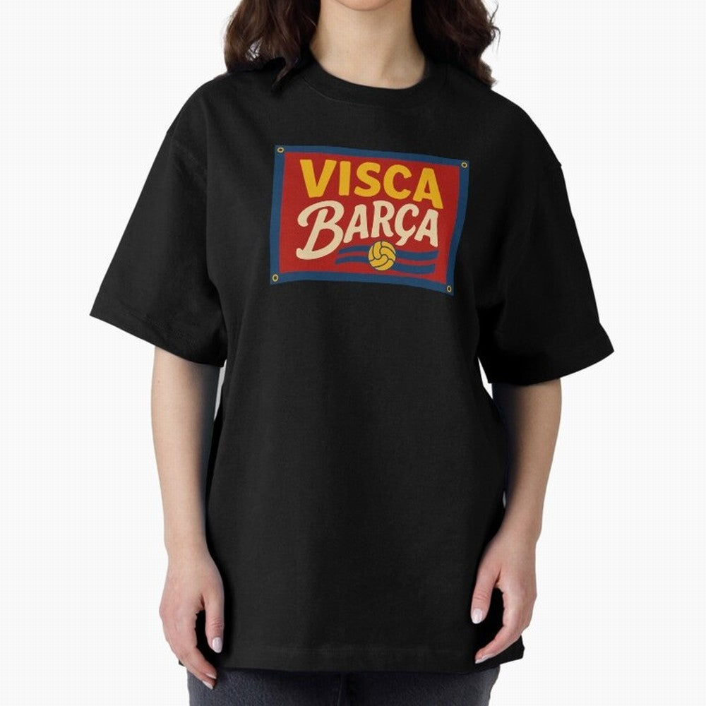 FC Barcelona Visca Barca Oversized T-Shirt Stand Out with Spirit from the FIFA World Cup 2026 Group Stage Journey through CR7 and Messi Highlights, Netherlands Pride, Soccer Culture, Superstar Moments, National Team Dreams and Competitive Fire;