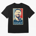 Messi - Hope Oversized T-Shirt Stand with Match Day Hype around FIFA World Cup 2026 Group Stage, Neymar, Haaland and Cristiano Ronaldo, France and Portugal, Champion Mindset, Group Stage Buzz, Knockout Tension and Passionate Fan Culture; Perfect
