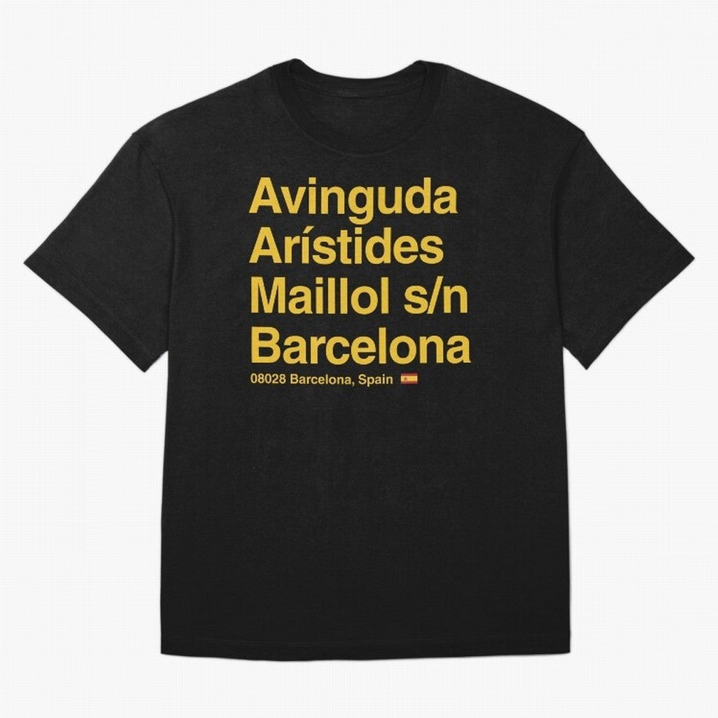 FC Barcelona Futbol Soccer Stadium Street Address Classic T-Shirt Treasure Match Day Hype around FIFA World Cup 2026, Mbappe and Neymar, Spain and Netherlands, Retro Football Energy, Iconic Rivalries, Trophy Chase Drama and Stadium Atmosphere;