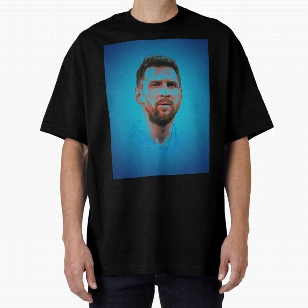Messi: The Undisputed GOAT Oversized T-Shirt Celebrate Golden Goal Energy in FIFA World Cup 2026 Group Stage Driven by Messi, Neymar and Mbappe, England, France and Netherlands Energy, Stadium Memories, Football Loyalty, International Chants and