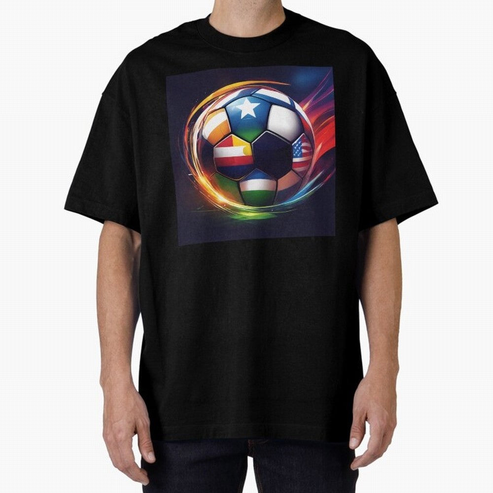 Soccer 2 Oversized T-Shirt Showcase FIFA World Cup 2026 Driven by CR7 and Messi, England and Germany Energy, Stadium Chants, National Pride, Trophy Dreams and Unforgettable Football Memories; Perfect for Fans, Collectors, Family Gatherings, Watch
