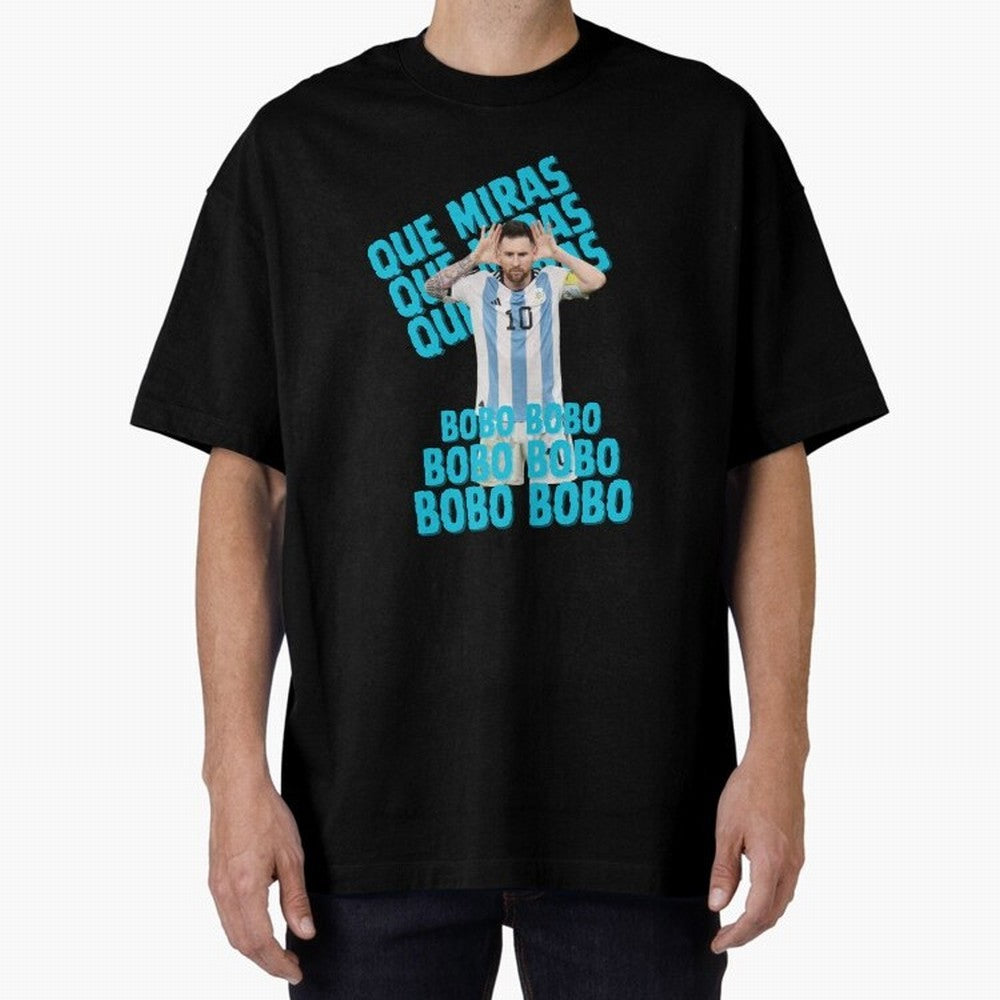 LEONEL MESSI Oversized T-Shirt Step into FIFA World Cup 2026 Spirit, Built around Brazil, CR7, Classic Soccer Heritage, Championship Pressure, Fan Loyalty and International Pride; Great for Supporters Who Love Legendary Players, National Teams, Big