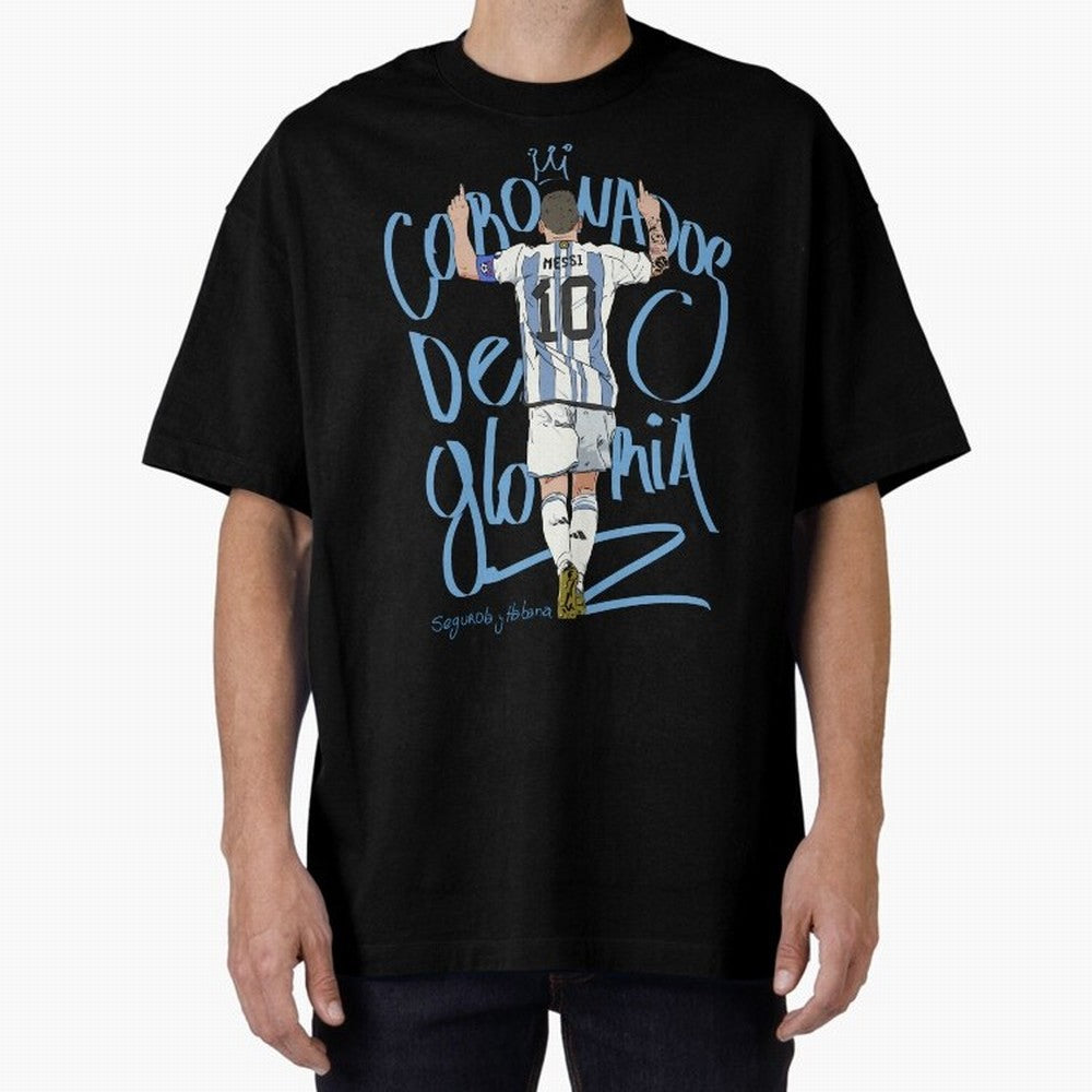 Messi, crowned with glory Active T-Shirt Celebrate the Magic of Global Football Passion for FIFA World Cup 2026 USA Canada Mexico, Celebrating Haaland and Mbappe, Spain, Soccer Culture, Superstar Moments, National Team Dreams and Competitive Fire;
