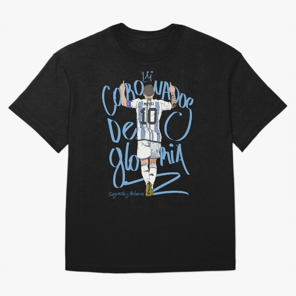 Messi, crowned with glory Active T-Shirt Celebrate the Magic of Global Football Passion for FIFA World Cup 2026 USA Canada Mexico, Celebrating Haaland and Mbappe, Spain, Soccer Culture, Superstar Moments, National Team Dreams and Competitive Fire;