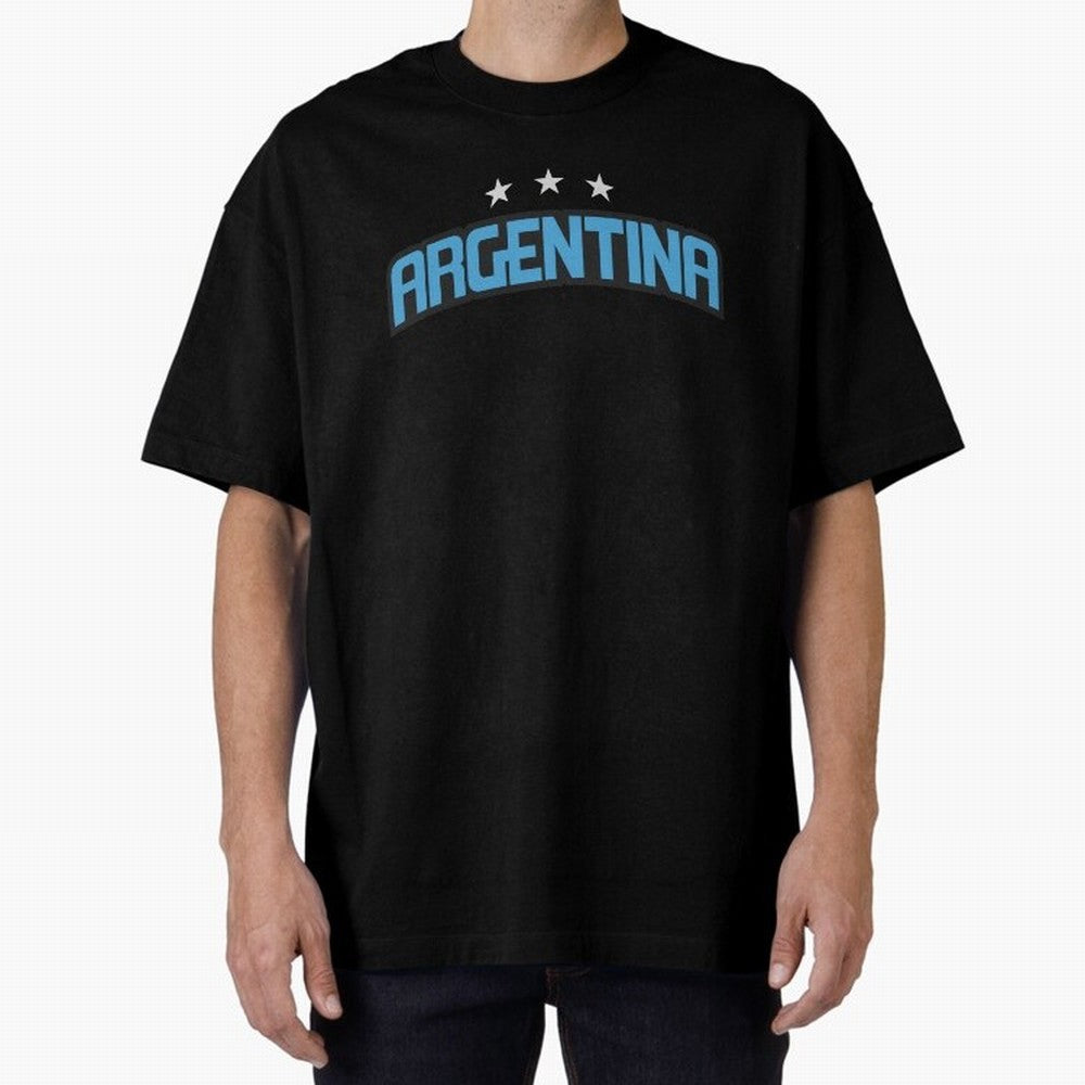 Argentina 3 Stars Classic T-Shirt Relive Legendary Nights from FIFA World Cup 2026 Group Stage Filled with Messi, CR7 and Mbappe, Netherlands Energy, Championship Spirit, Famous Goals, Roaring Crowds and International Football Unity; Ideal for Fans