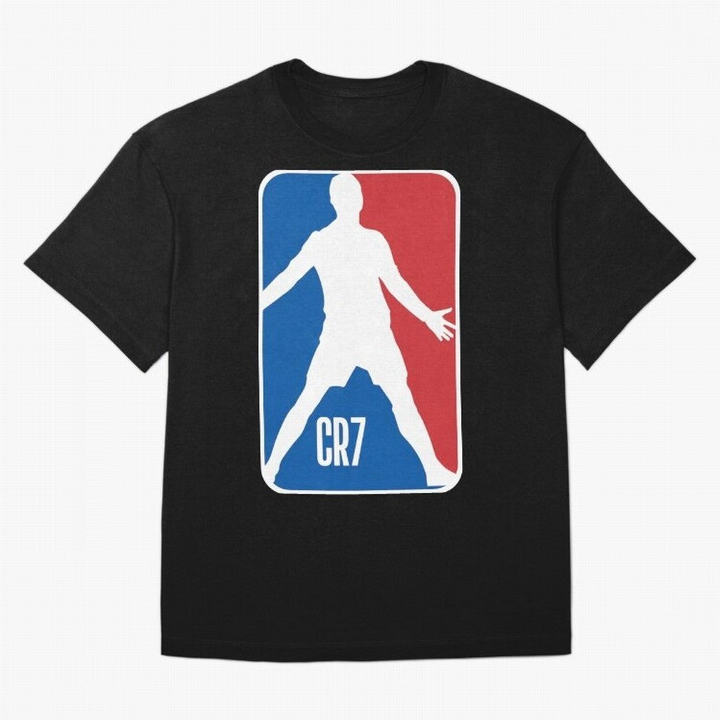 Cristiano Ronaldo - NBA style print Classic T-Shirt Join Match Day Hype around FIFA World Cup 2026, Messi and Cristiano Ronaldo, Brazil, Sports Nostalgia, International Competition, Famous Players and Unforgettable Victories; Perfect for Fans,