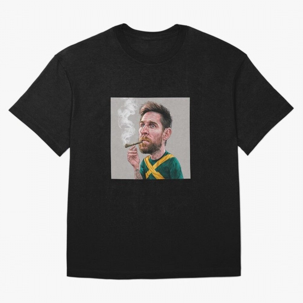 funny caricature of Lionel Messi Classic T-Shirt Live the Energy of the FIFA World Cup 2026 Group Stage Journey through Cristiano Ronaldo Highlights, Spain Pride, Fan Favorite Moments, National Team Passion, Big Match Drama and Soccer History;