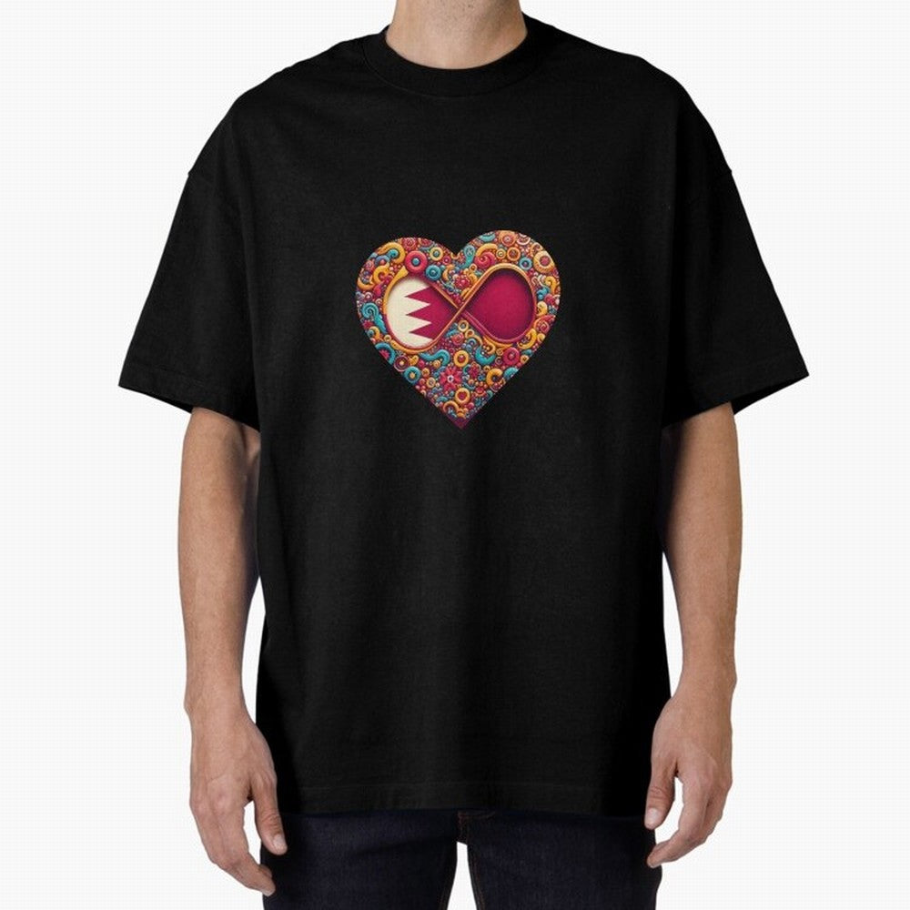 Qatar lover : From EgyApe Artists Oversized T-Shirt Fuel Your Fan Pride for FIFA World Cup 2026 USA Canada Mexico Featuring Mbappe and Neymar, Argentina Energy, Worldwide Fan Energy, Dramatic Goals, Stadium Lights and Championship Celebrations;
