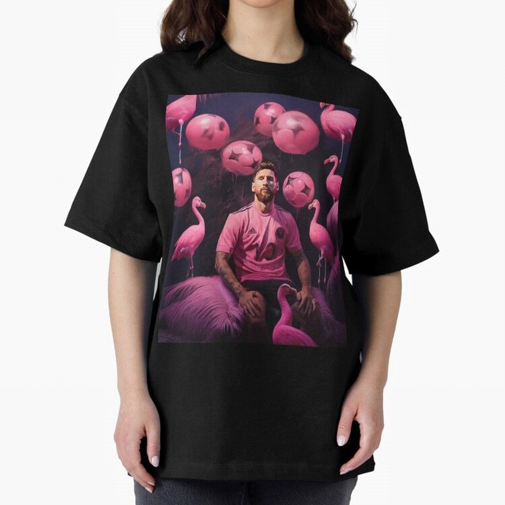 Flamingo Fantasy: Messi's Miami Elegance Active T-Shirt Capture Stadium Memories from Global Football Passion for FIFA World Cup 2026 USA Canada Mexico, Centered on Mbappe, Brazil, Portugal and Argentina, Global Supporter Spirit, Legendary Goals,