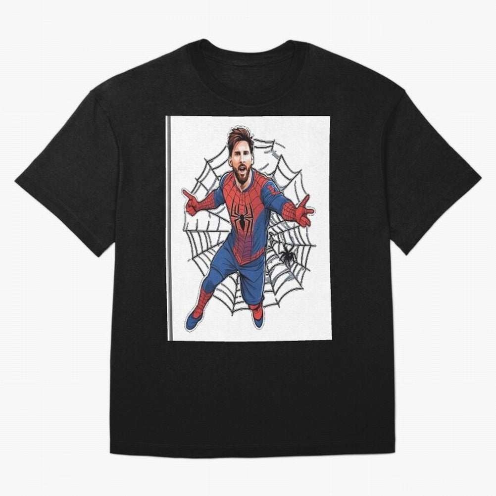 Lionel Messi Spider Oversized T-Shirt Celebrate Classic Football Spirit in the FIFA World Cup 2026 Group Stage Journey through Mbappe Highlights, Argentina, France and Brazil Pride, Sports Nostalgia, International Competition, Famous Players and