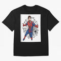 Lionel Messi Spider Oversized T-Shirt Celebrate Classic Football Spirit in the FIFA World Cup 2026 Group Stage Journey through Mbappe Highlights, Argentina, France and Brazil Pride, Sports Nostalgia, International Competition, Famous Players and