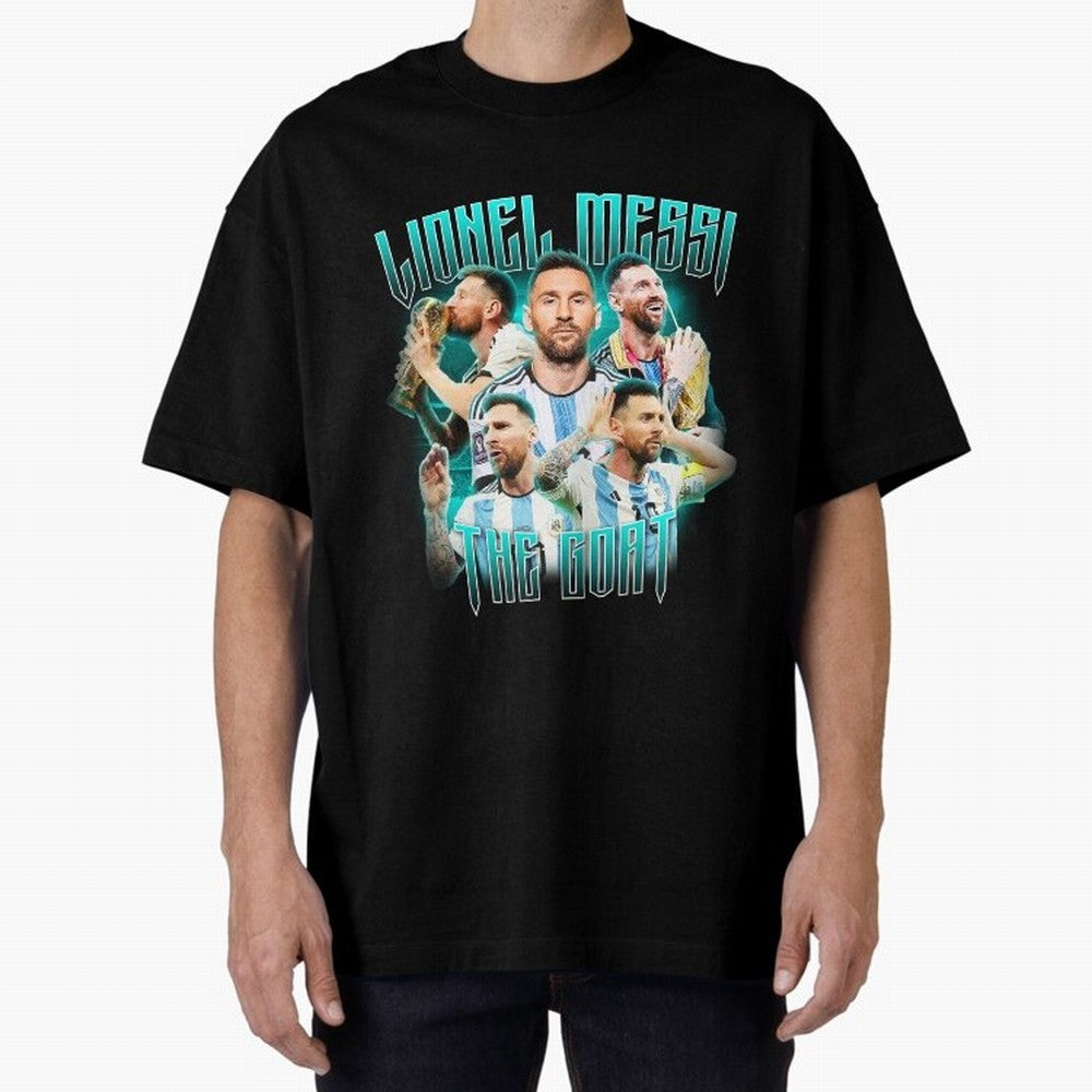 Lionel Messi Vintage Style Tee, Bootleg Tee, Bootleg T Shirt, Rap Tee Classic T-Shirt Bring Stadium Energy to Global Football Passion for FIFA World Cup 2026, with Haaland and Mbappe, Spain and Netherlands, Champion Mindset, Group Stage Buzz,