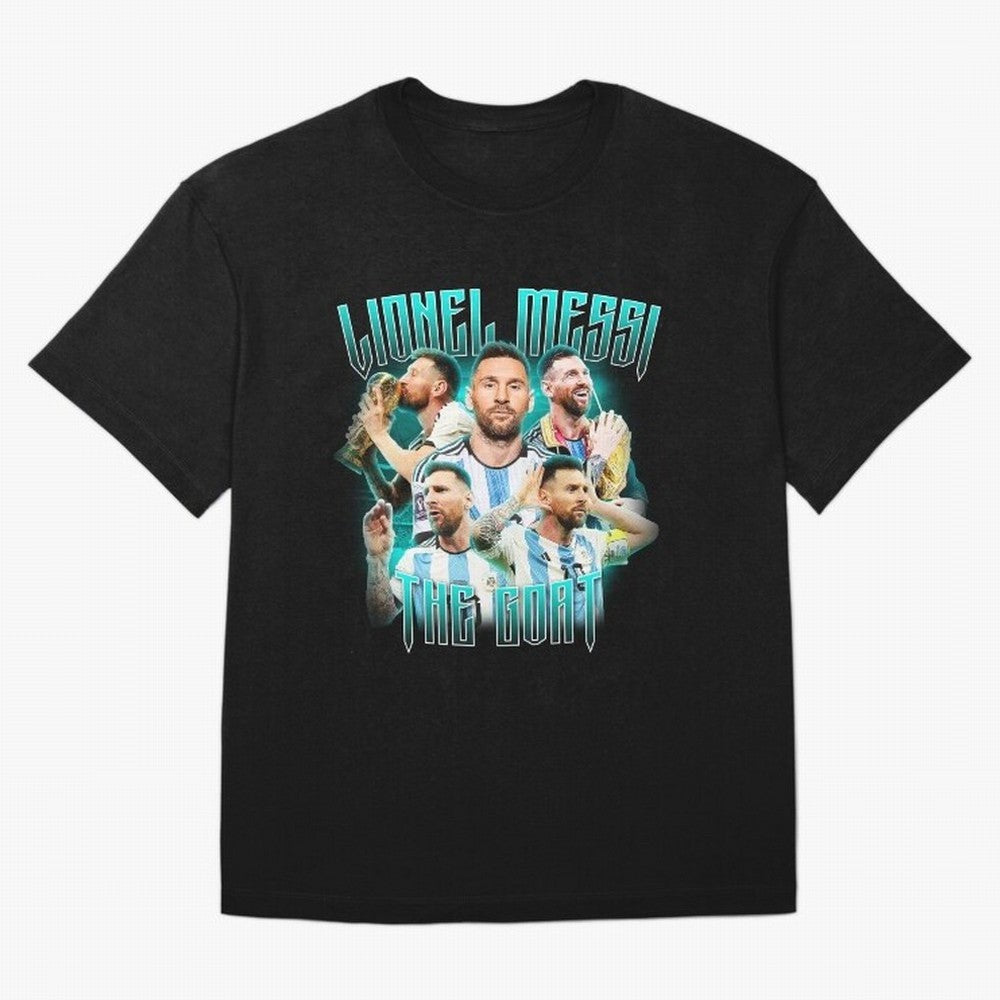 Lionel Messi Vintage Style Tee, Bootleg Tee, Bootleg T Shirt, Rap Tee Classic T-Shirt Bring Stadium Energy to Global Football Passion for FIFA World Cup 2026, with Haaland and Mbappe, Spain and Netherlands, Champion Mindset, Group Stage Buzz,