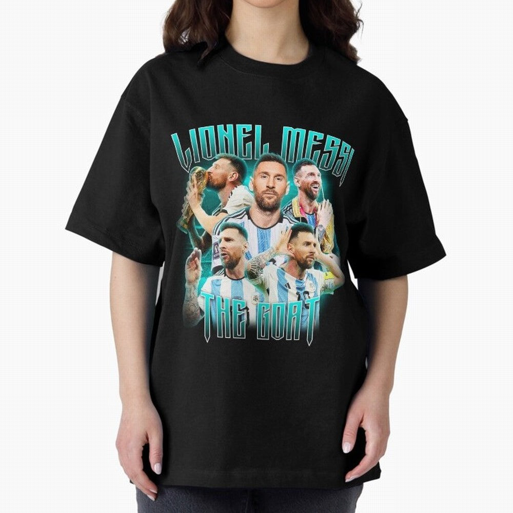 Lionel Messi Vintage Style Tee, Bootleg Tee, Bootleg T Shirt, Rap Tee Classic T-Shirt Bring Stadium Energy to Global Football Passion for FIFA World Cup 2026, with Haaland and Mbappe, Spain and Netherlands, Champion Mindset, Group Stage Buzz,
