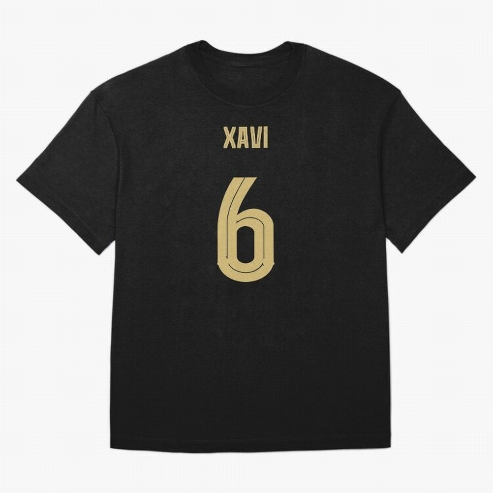 Xavi 6 Barcelona Oversized T-Shirt Celebrate the Road through FIFA World Cup 2026 Group Stage for Fans of Messi, Neymar and Mbappe and France, Bringing Global Supporter Spirit, Legendary Goals, National Colors and Tournament Celebration; Made for